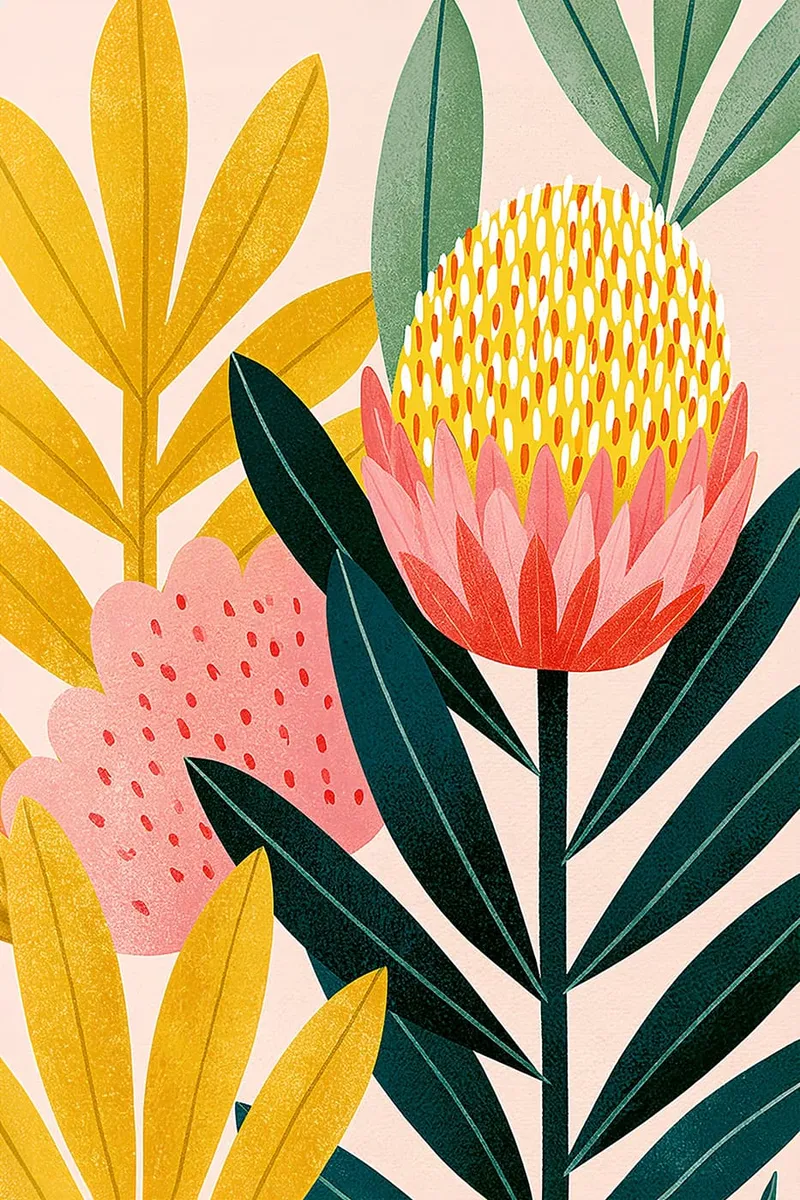 Gelbe Banksia-Blume