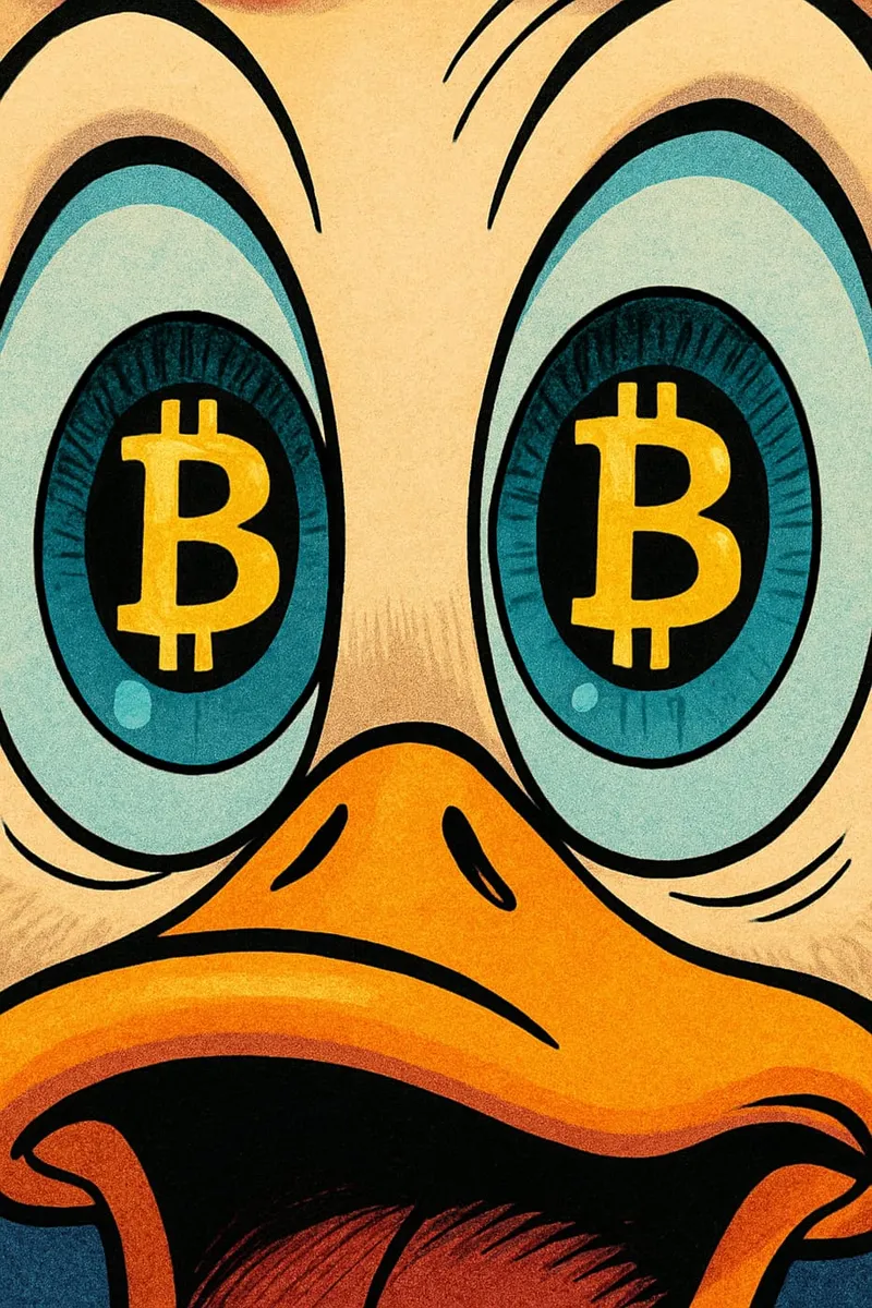 Ente mit Kryptoaugen